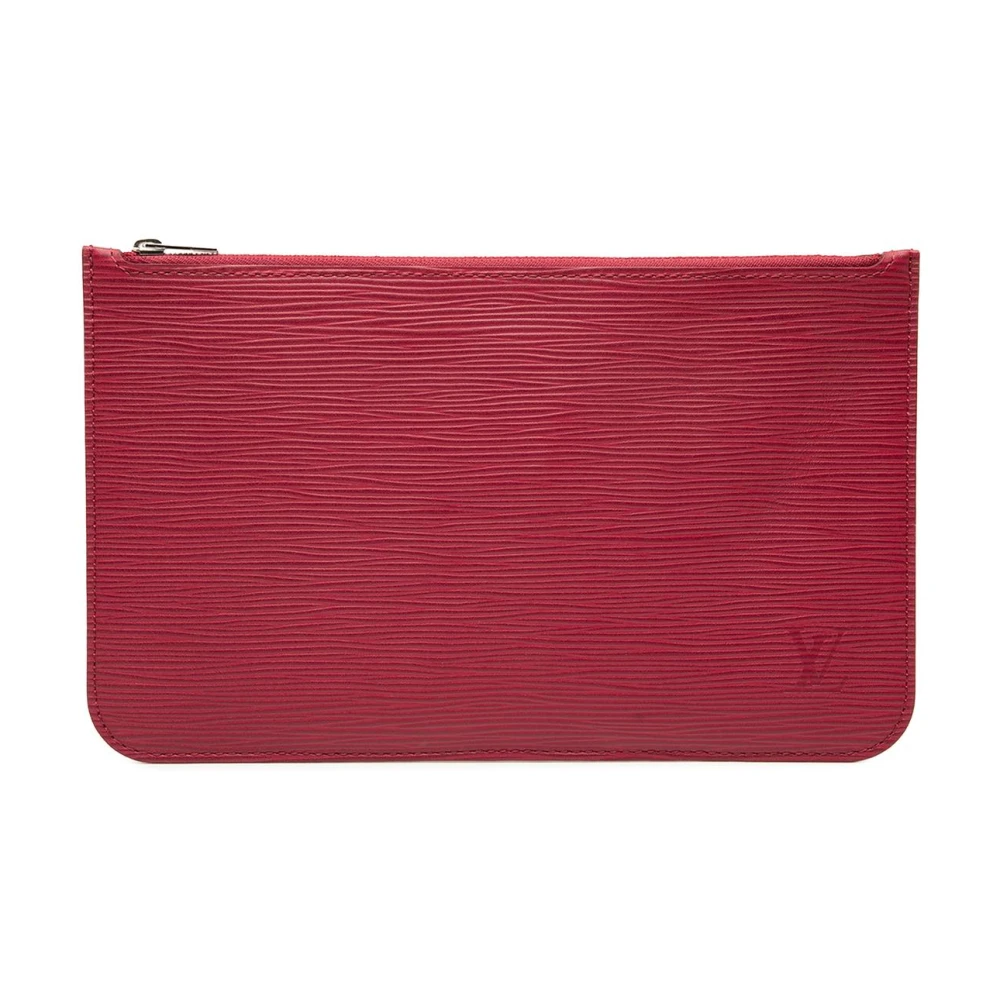 Louis Vuitton Vintage Women's Red Pre-Owned Leather Pouch