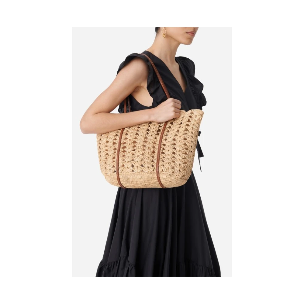 Vanessa Bruno Provence Capsule Mand Natuurlijk Raffia Beige Dames