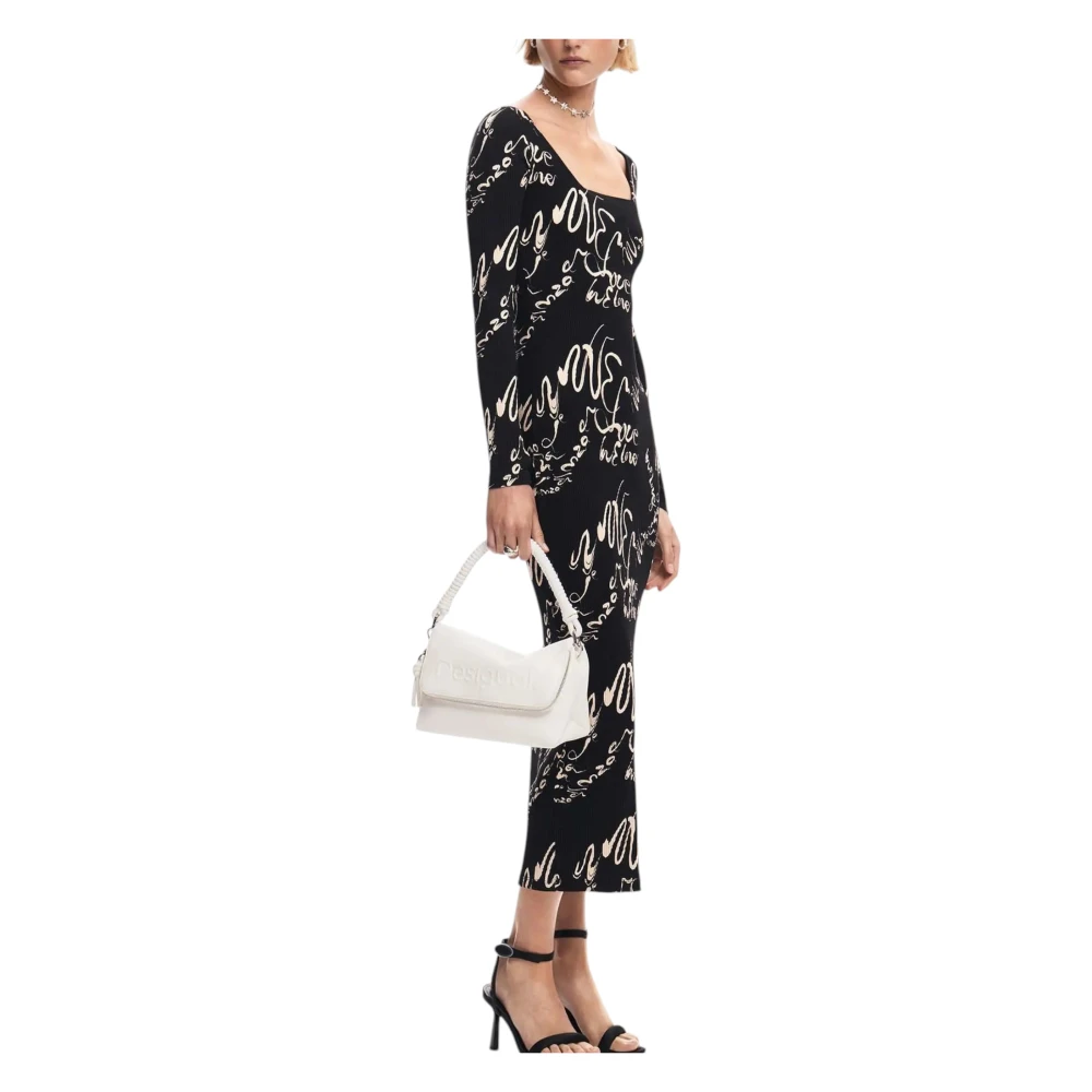 Desigual Witte Gestructureerde Tote Tas White Dames