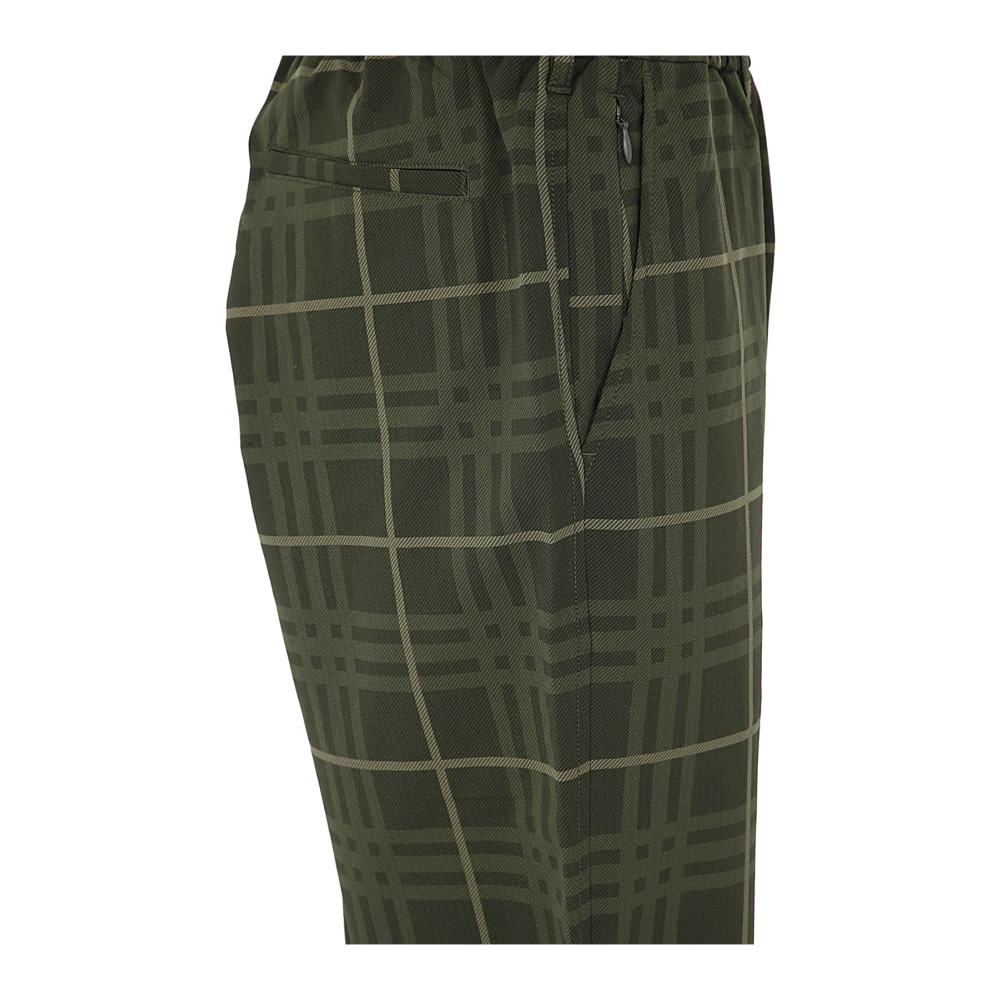 Nanamica Wijde Easy Broek in Khaki Green Heren