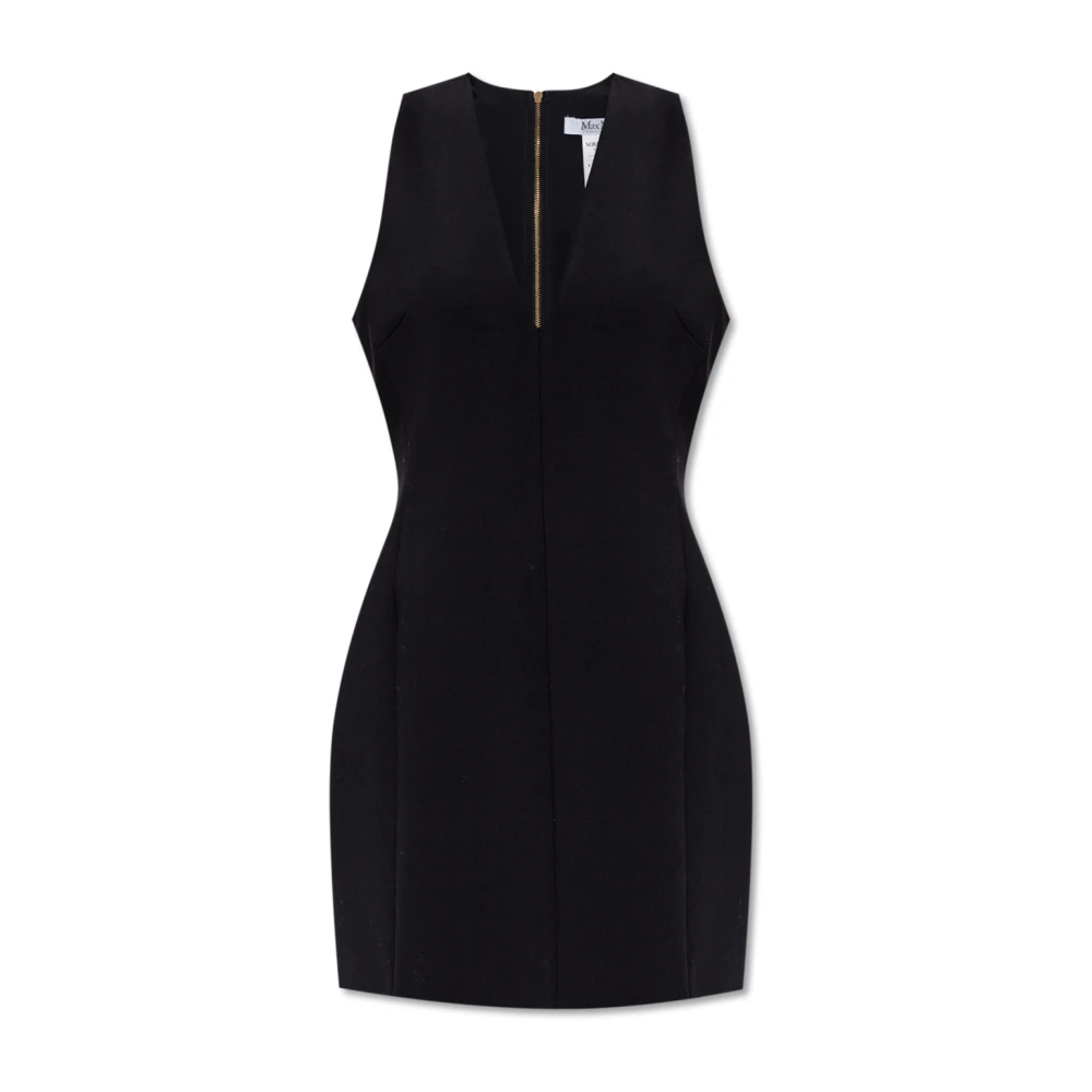 Max Mara Wollen Jurk Belford Black Dames