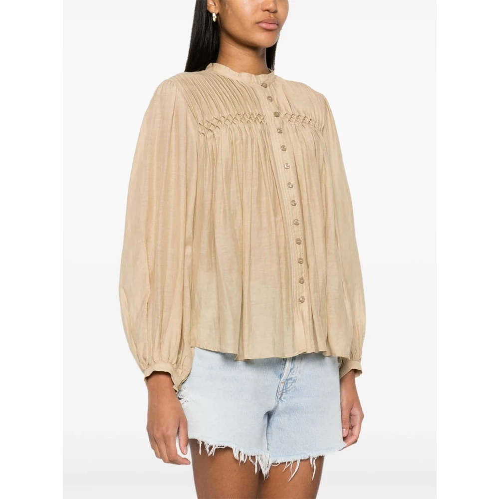 Isabel Marant Étoile Stijlvolle Top voor Vrouwen Beige Dames