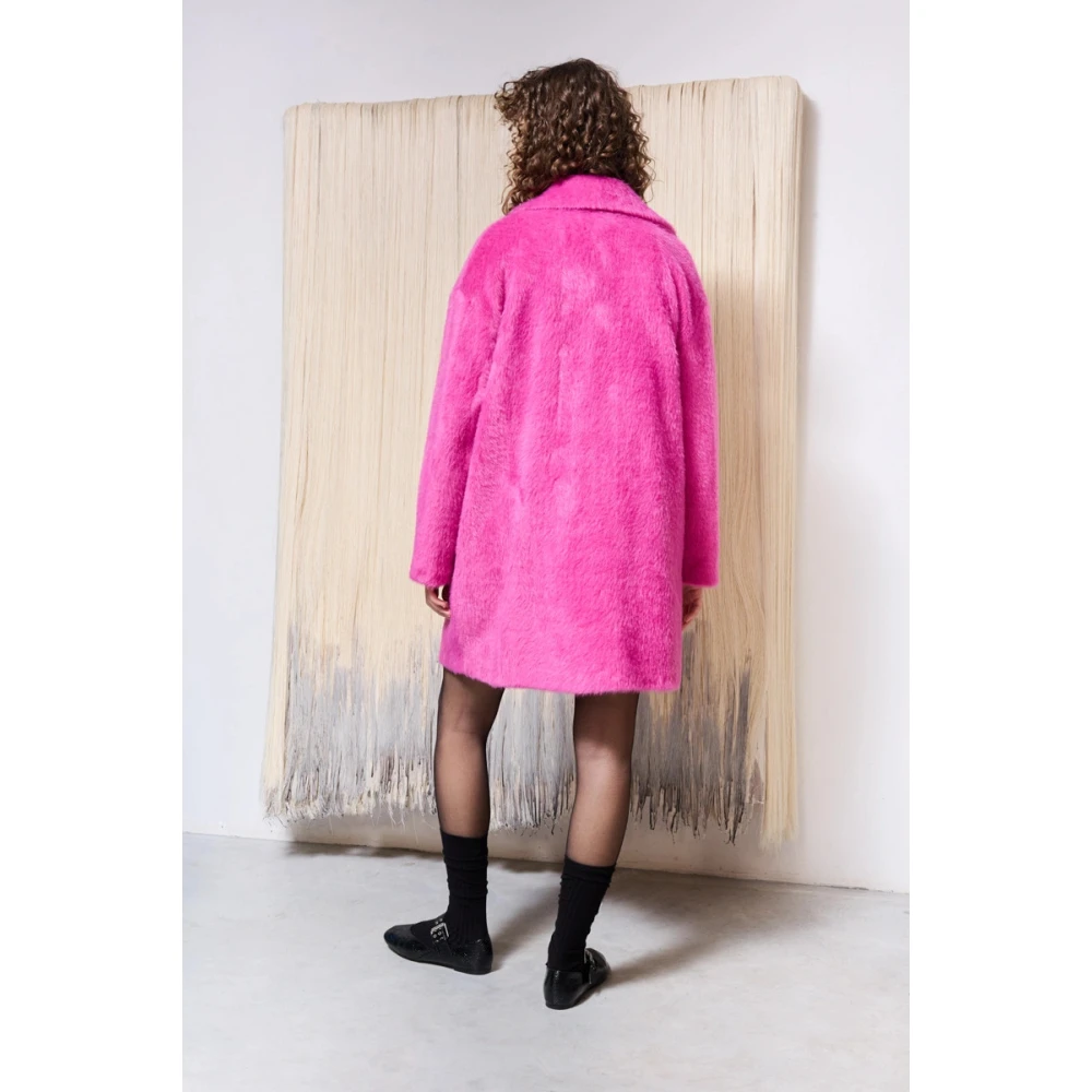 Kaos Eivormige Jas Model Qijle004 Pink Dames