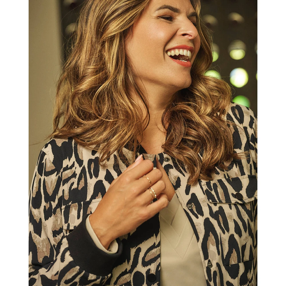 Zoso Dierenprint Bomberjack Amanda Multicolor Dames