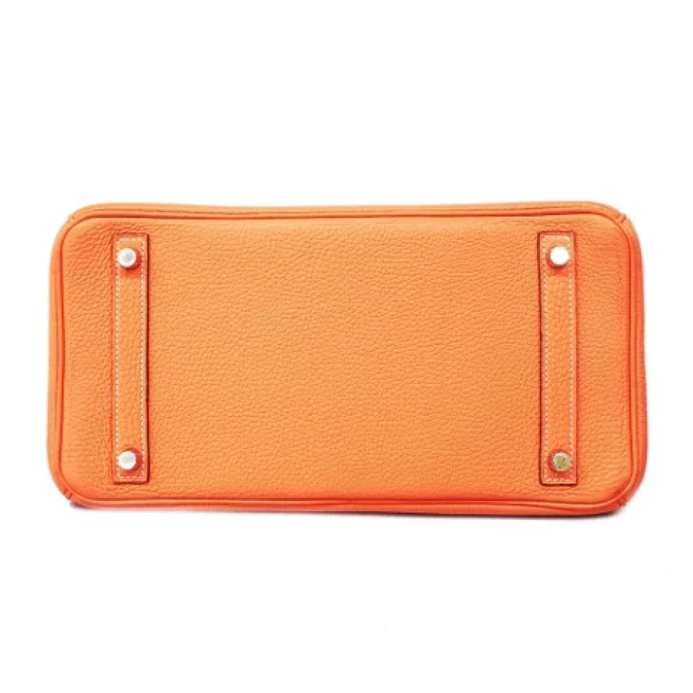 Hermès Vintage Pre-owned Leather hermes-bags Orange Dames
