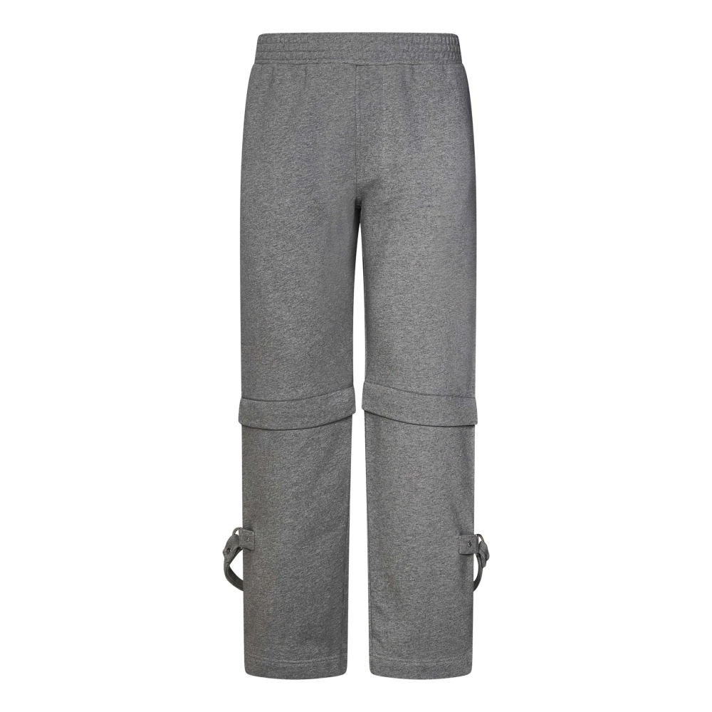 Givenchy Modulära grå byxor med avtagbar botten och hängslen Gray, Herr