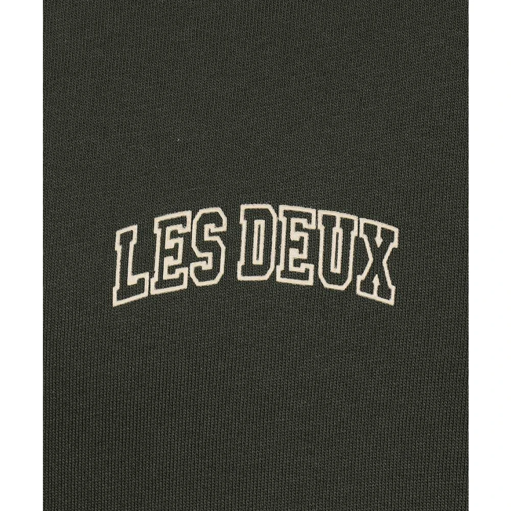 Les Deux Blake Katoenen Crew-Neck Sweatshirt Black Heren