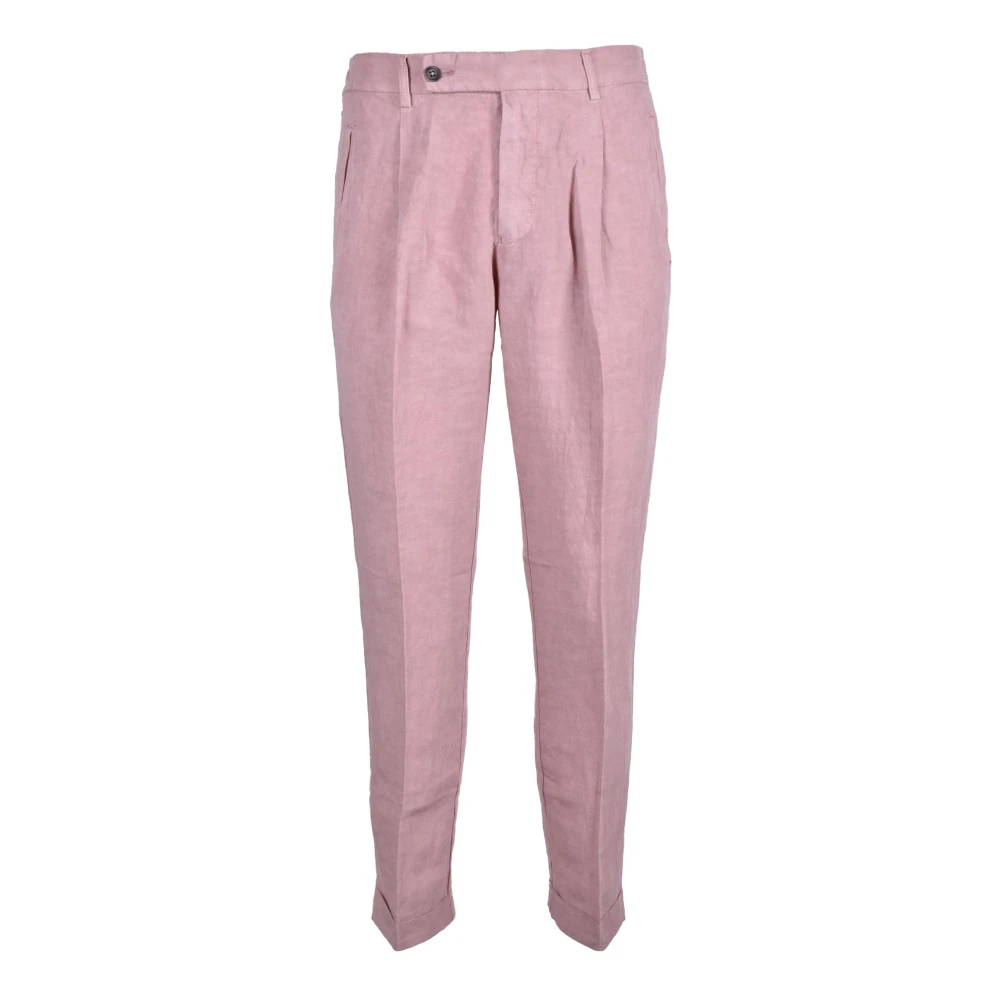 Berwich Lyocell Linnen Broek White Heren