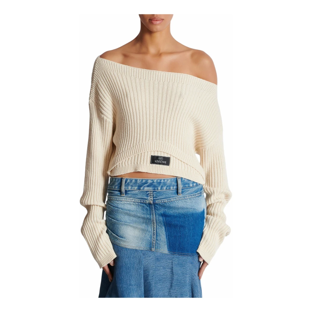 Knitwear > Round-neck Knitwear - - Balmain - Modalova