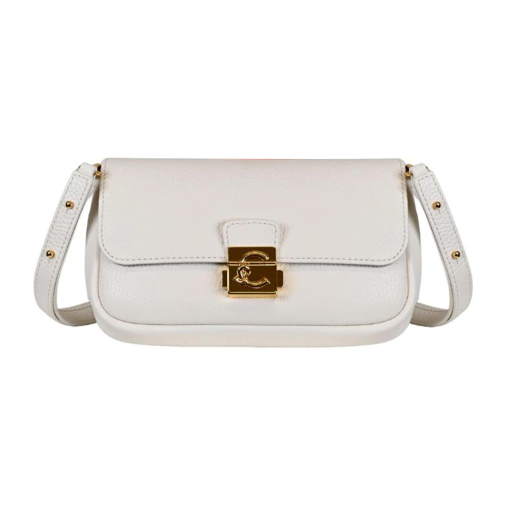 Coccinelle White Shoulder Bags, Female, One Size, C-Me Lock Mini