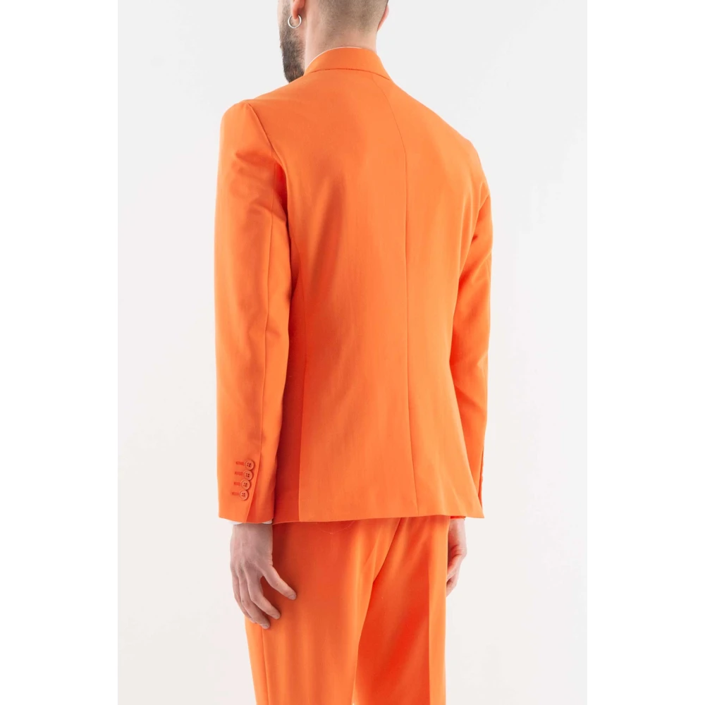 Corsinelabedoli Dubbelrijig pak Abito Orange Heren