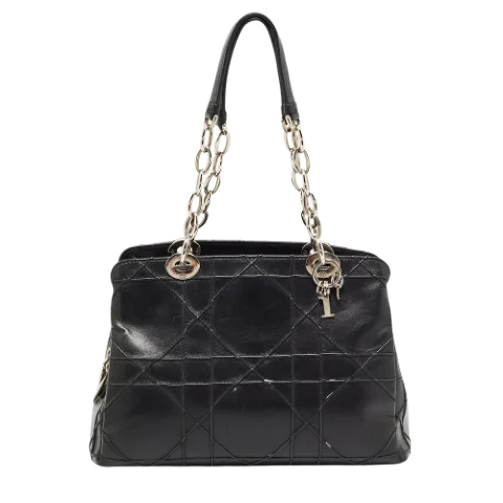 Dior Vintage Pre-owned Leather totes Black Dames