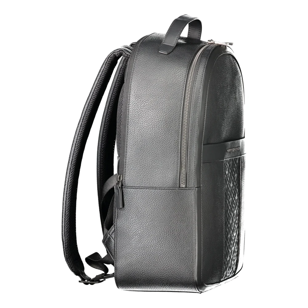 Tommy Hilfiger Zwarte Herenrugzak met Contrastdetails Gray Heren