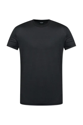 T-shirt i underkläderstil med rund halsringning