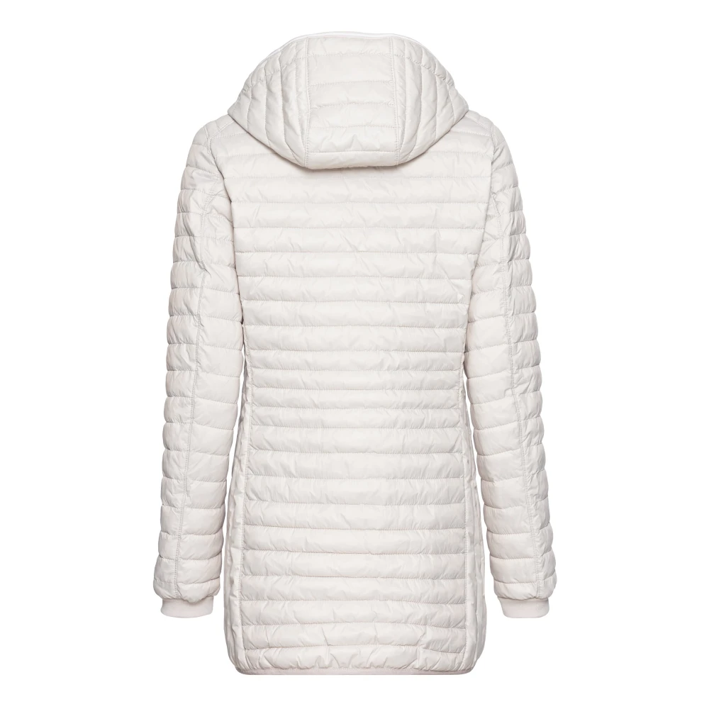 camel active Gewatteerde jas met capuchon White Dames