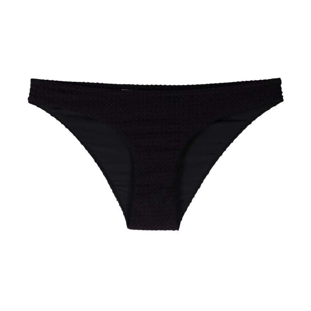 Nanushka Textuur laagbouw zwarte bikini slip Black Dames