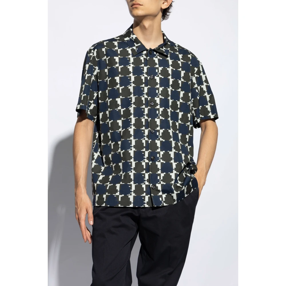 Moncler Kortemouwenshirt Blue Heren