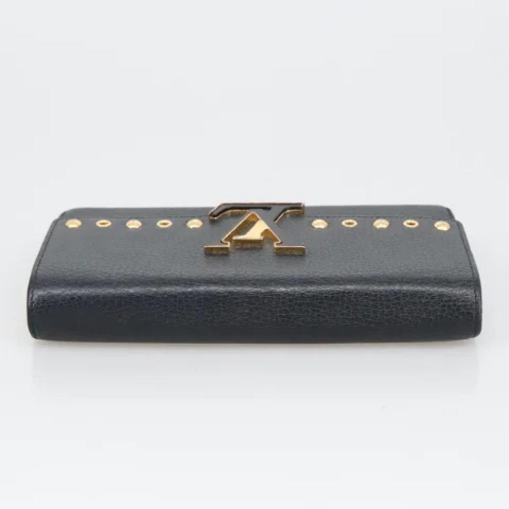 Louis Vuitton Vintage Pre-owned Leather wallets Black Dames