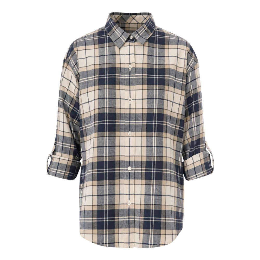 Barbour , Shirts, Female, Beige, L, Oversized Tartan Shirt