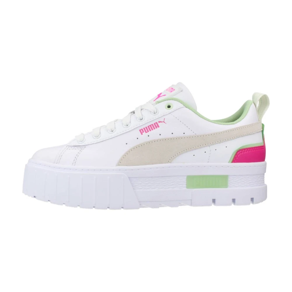 Puma Kleurrijke Mayze Sneakers voor Vrouwen Dames Schoenen Wit