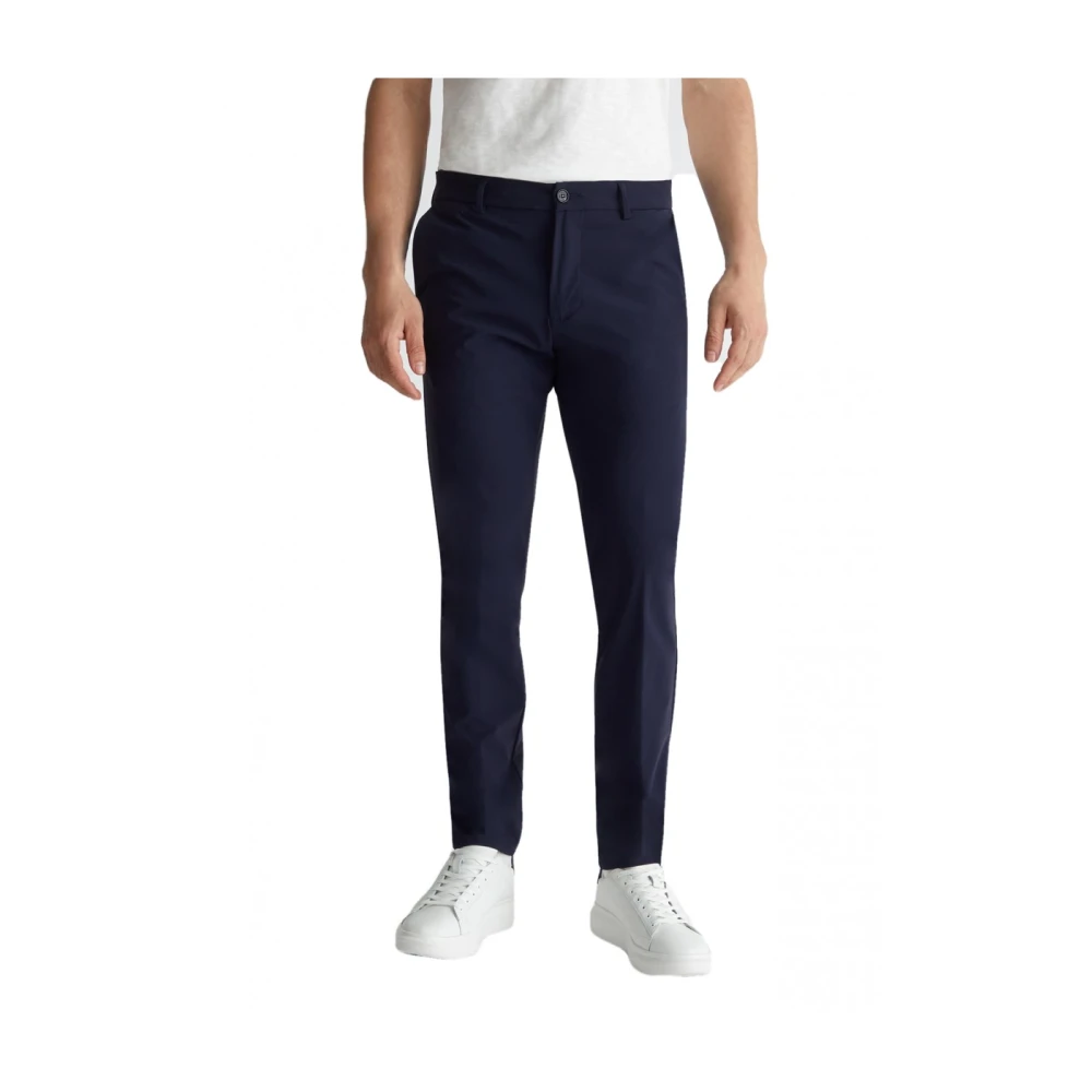 Liu Jo Slim Bistretch Chino Broek Blue Heren