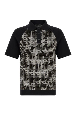 PB Monogram Jacquard Pikétröja