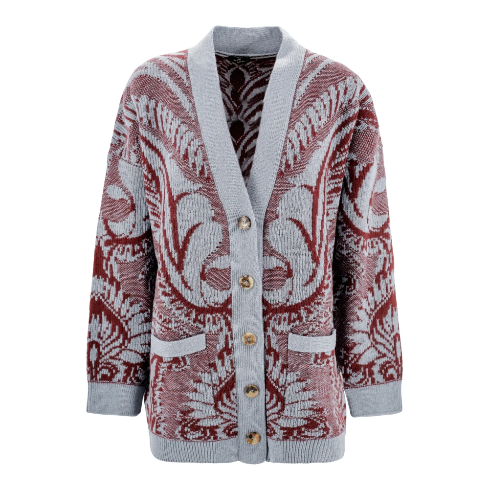 ETRO Paisley Jacquard Wol Vest Multicolor Dames