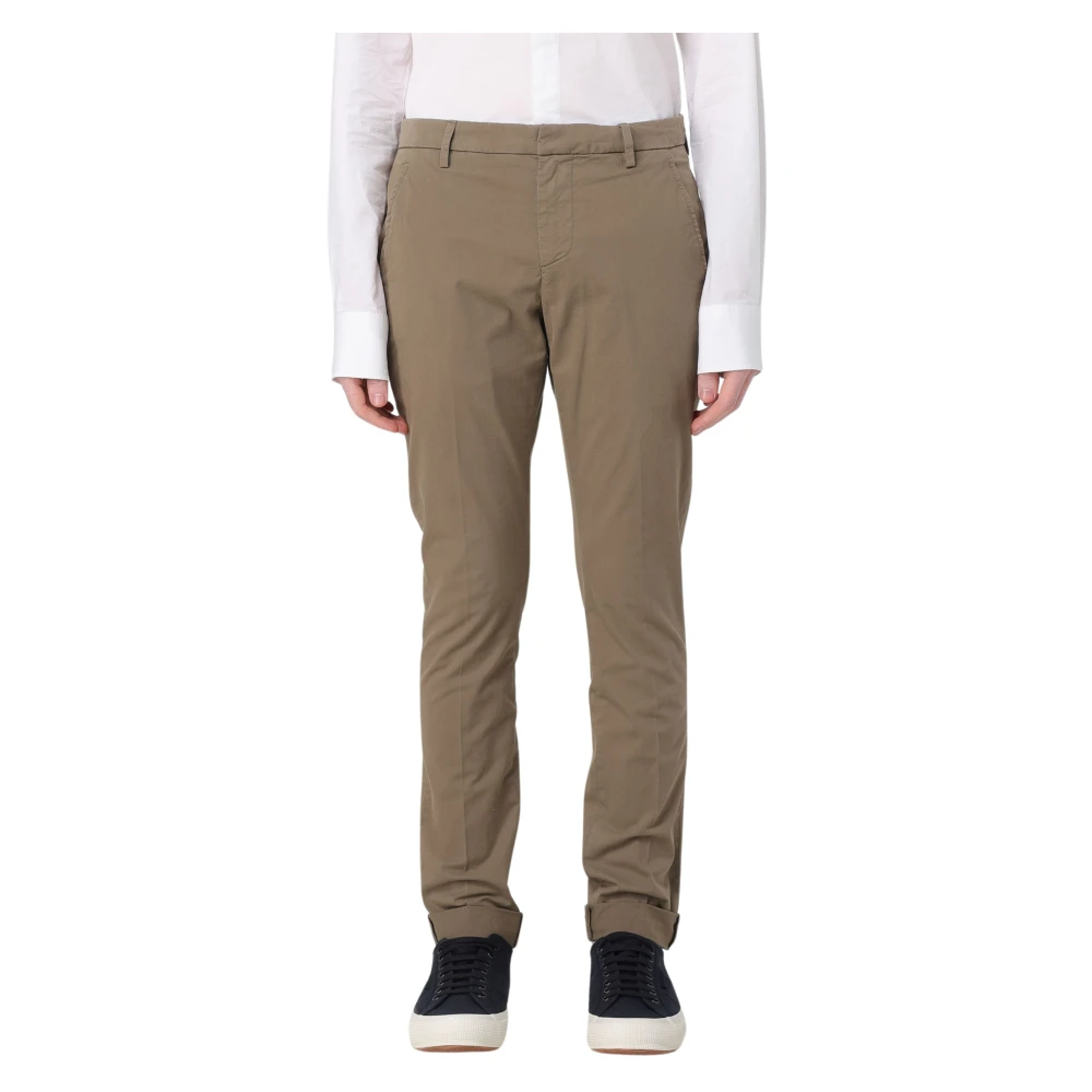 Dondup Stijlvolle Slim-Fit Broeken voor Heren Brown Heren