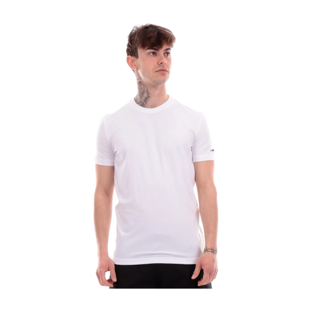 Dsquared2 Klassiek Wit Halfmouw T-Shirt White Heren