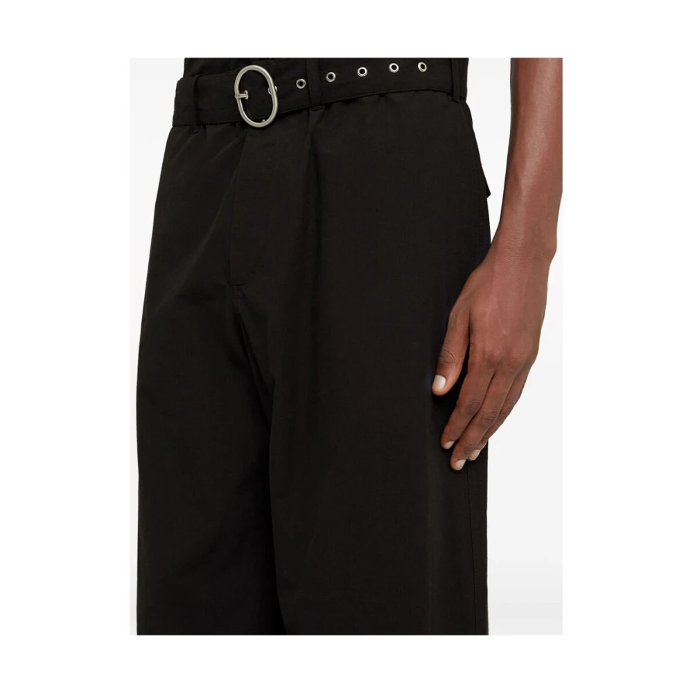 Jil Sander Wide Trousers Black Heren