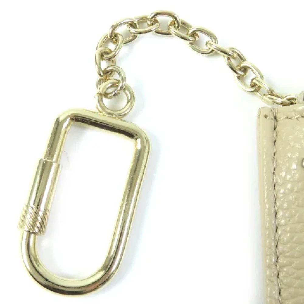 Jimmy Choo Pre-owned Leather wallets Beige Dames