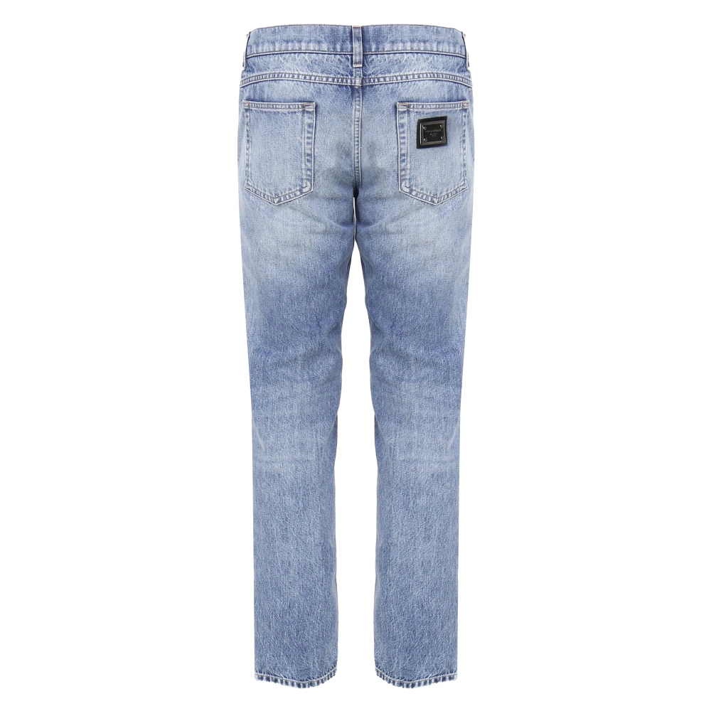 Dolce & Gabbana Licht Denim Regular Fit Jeans Blue Heren