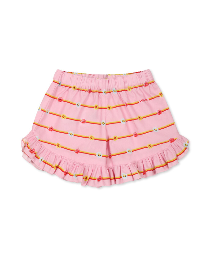 floral-print-casual-pink-shorts