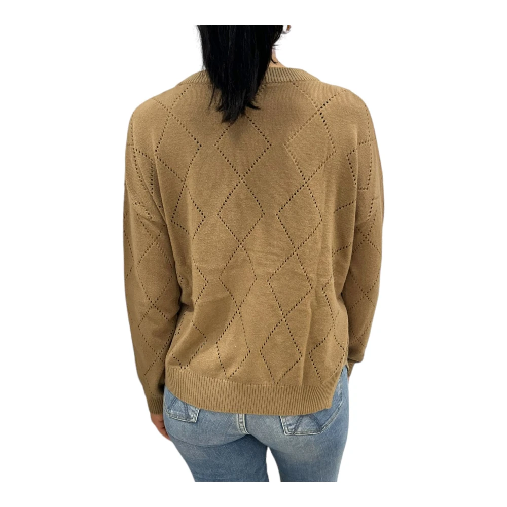 Guess Bootnek Trui Brown Dames