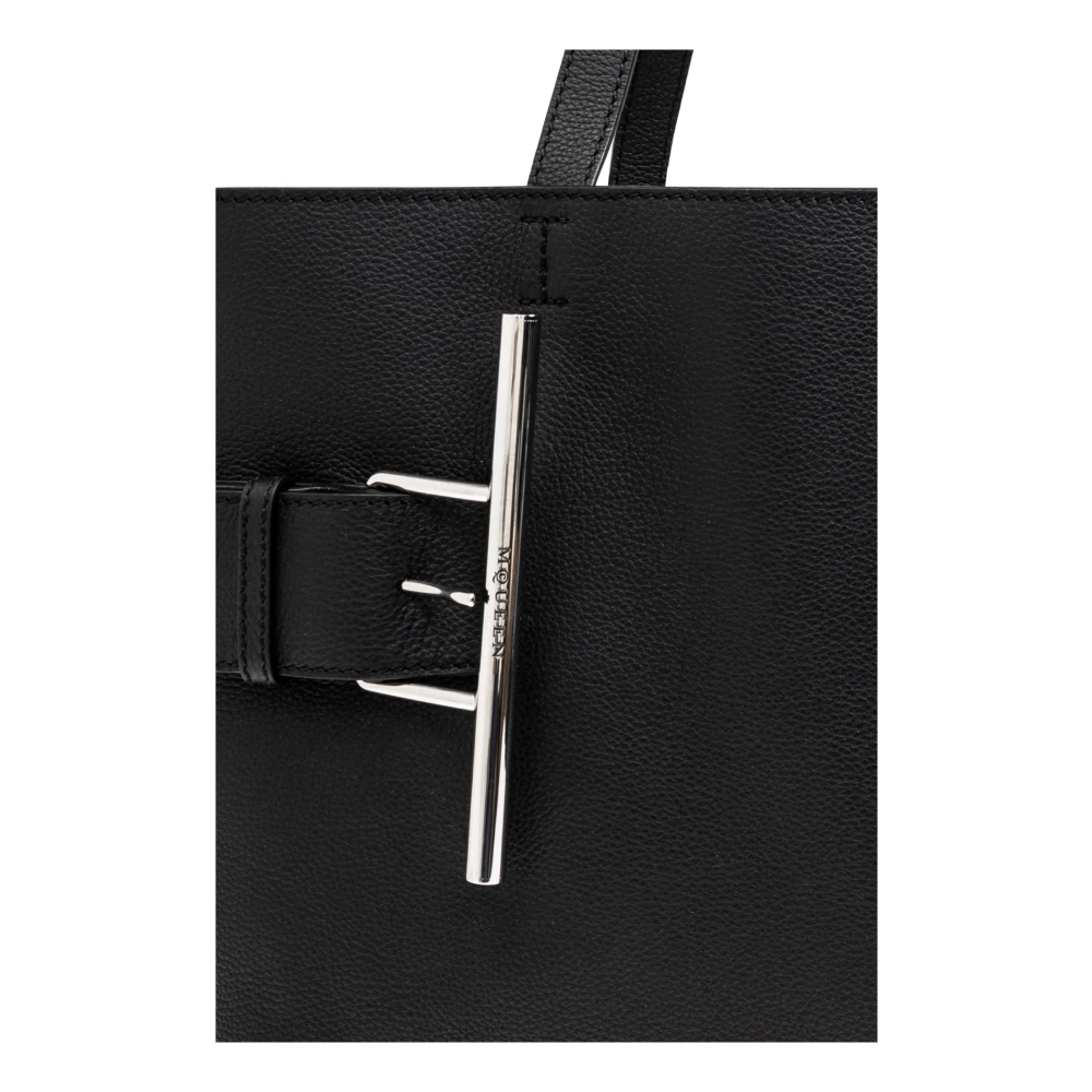 alexander mcqueen Tas T-Bar Sling Black Dames