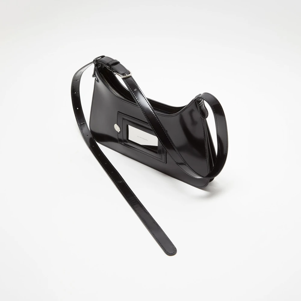 Acne Studios Zwarte Mini Schoudertas Black Dames