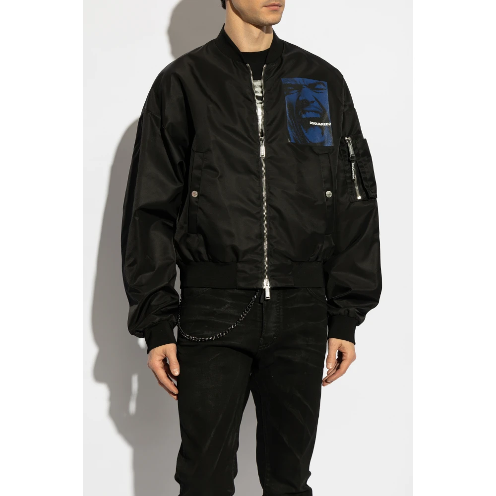 Dsquared2 Jas type bomber Black Heren