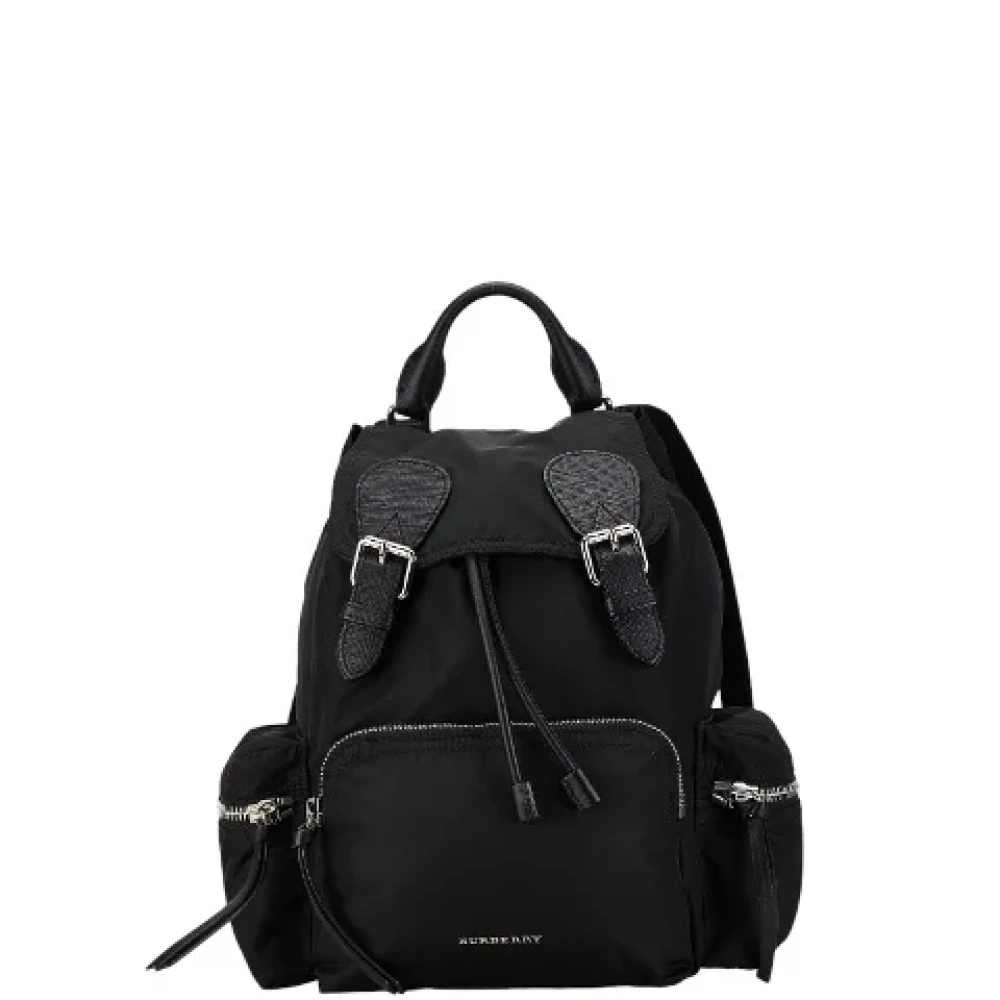 Burberry Vintage Pre-owned Canvas backpacks Black Dames