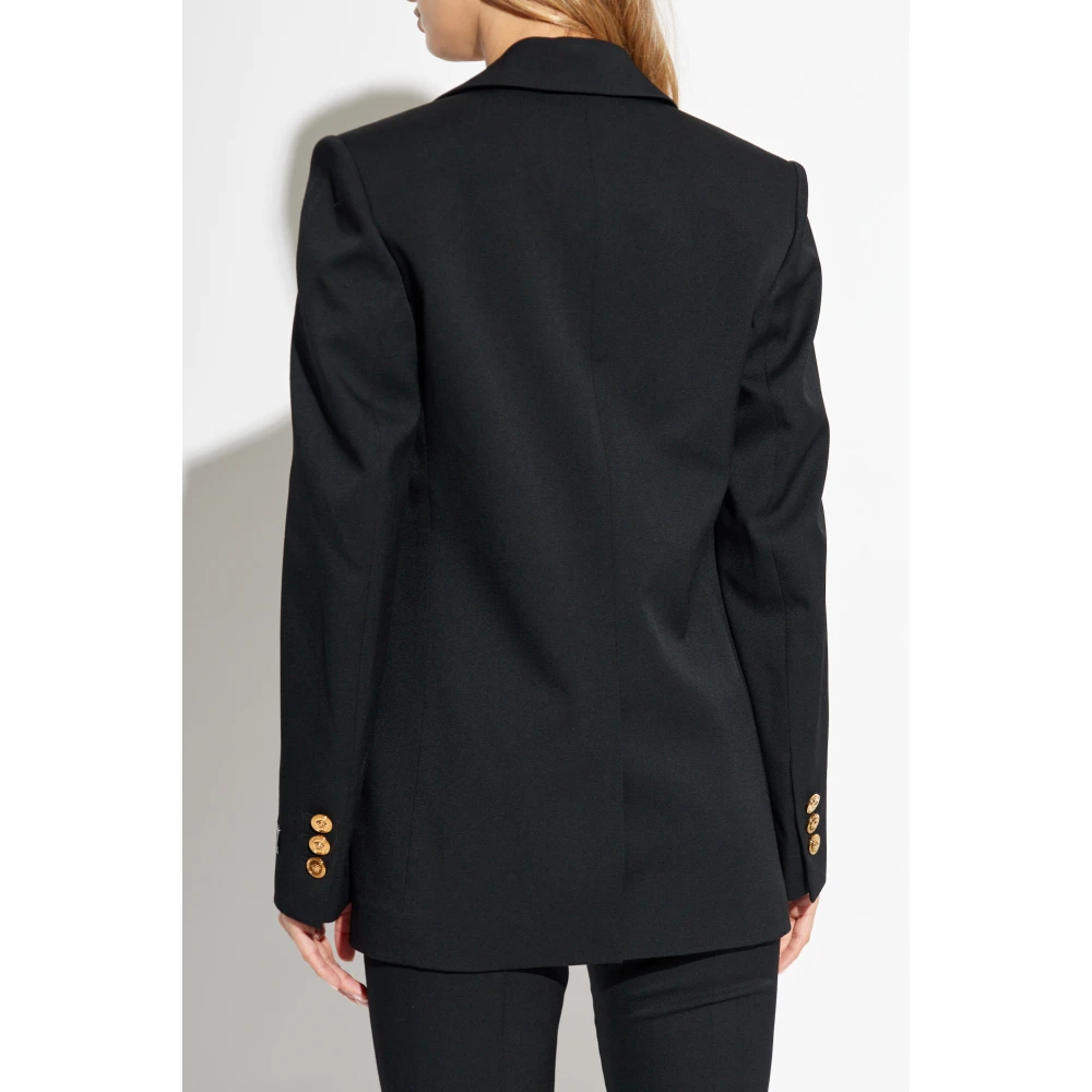Versace Wollen jas Black Dames