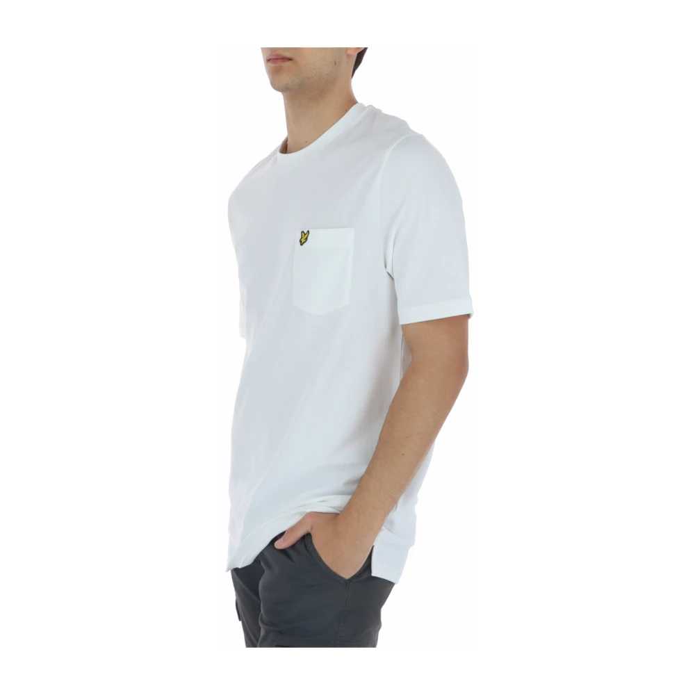 Lyle & Scott Klassiek Katoenen T-shirt Comfortabel en Stijlvol White Heren
