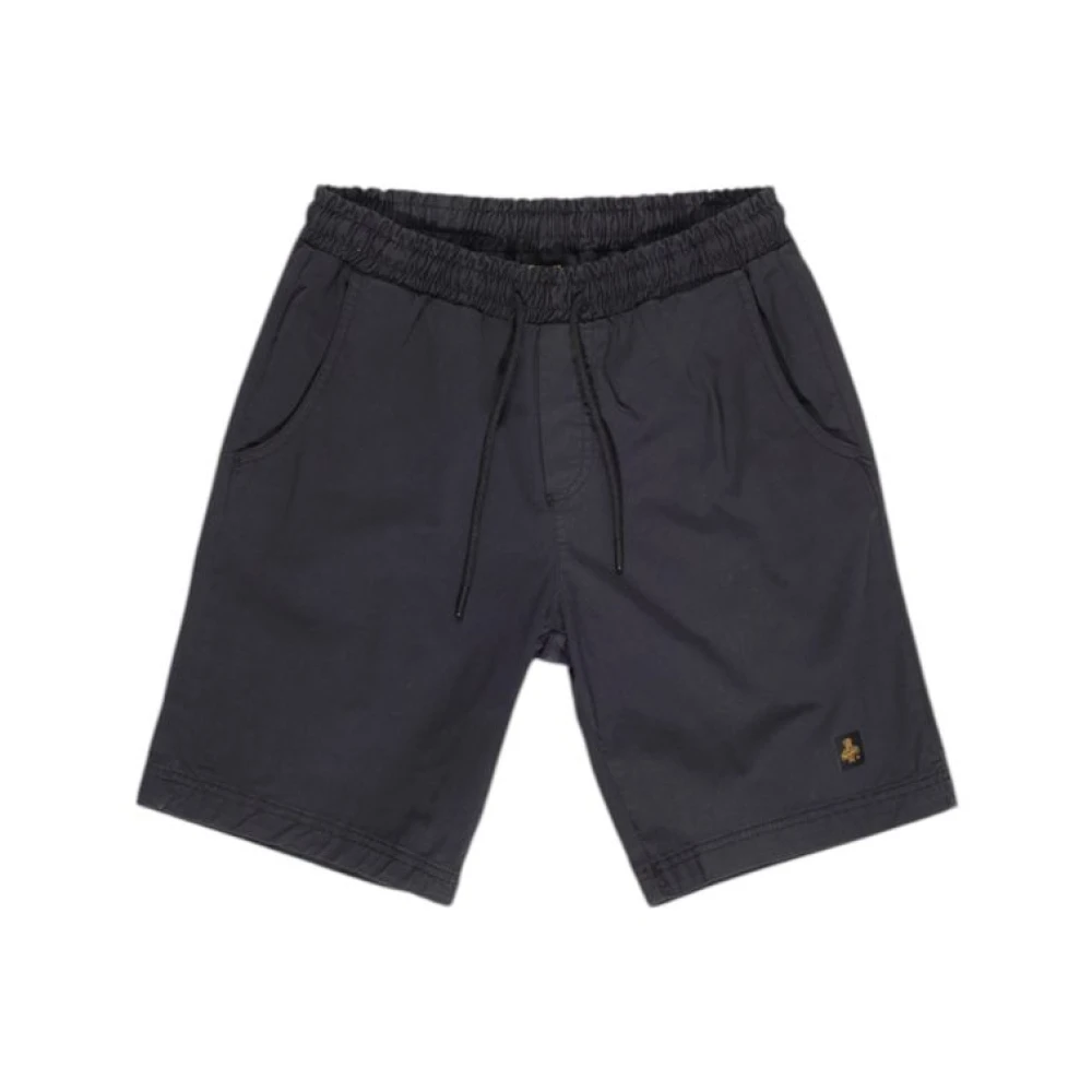 RefrigiWear Zwarte Katoenen Bermuda Shorts Herfst Winter Black Heren
