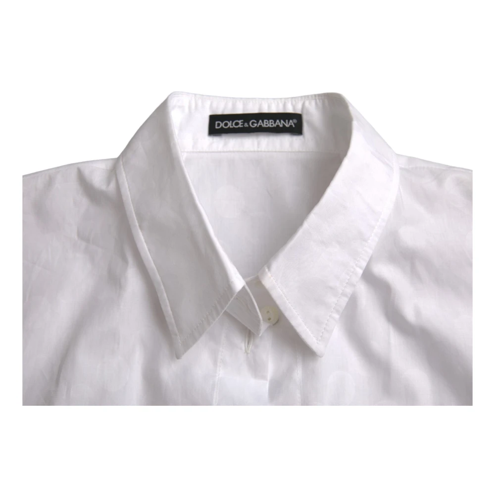 Dolce & Gabbana Wit Poloshirt met Kraag White Dames