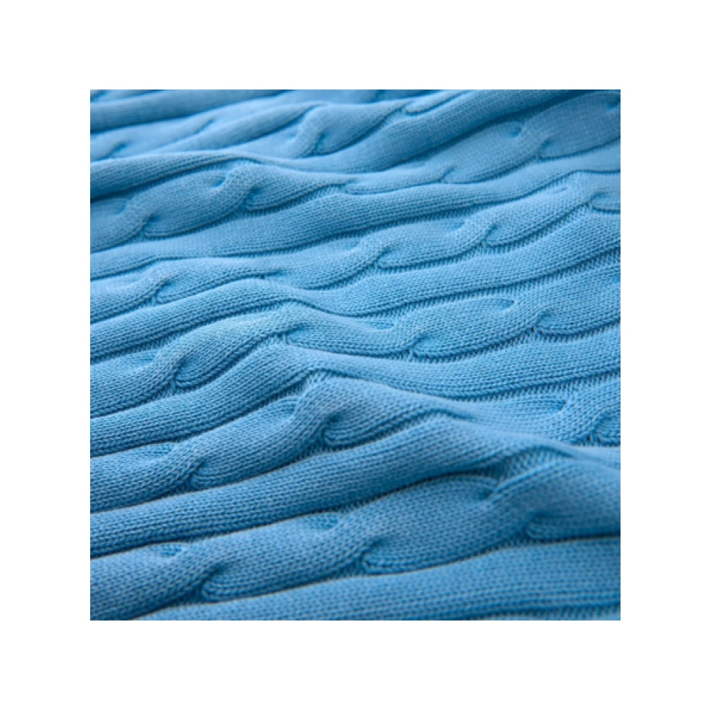 Gant Zonverbleekte Cable Crew Sweater Blue Heren