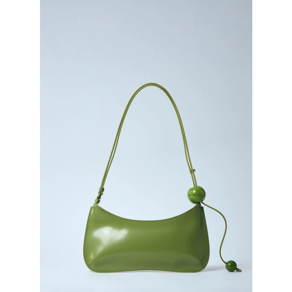 Jacquemus Parel Schoudertas met Kralenhandvat Green Dames
