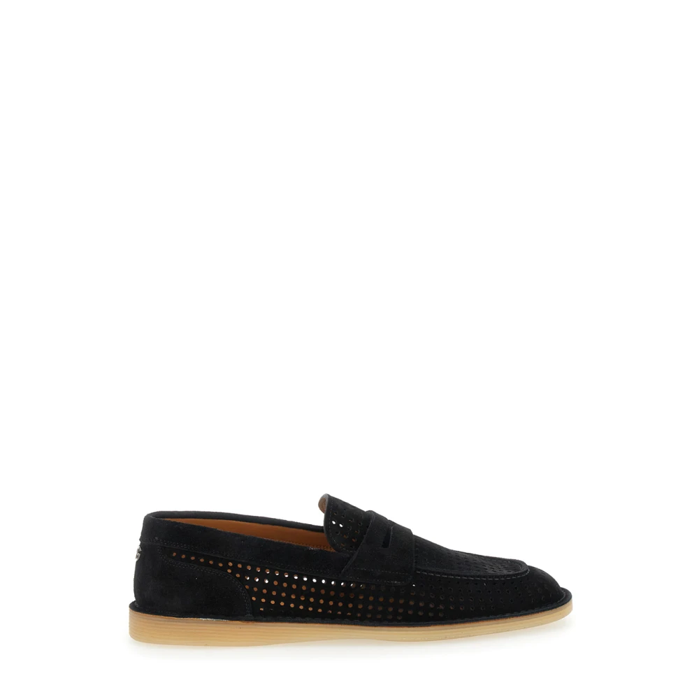 Dolce & Gabbana Men's Black Loafers, 8 Uk, Florio Loafers