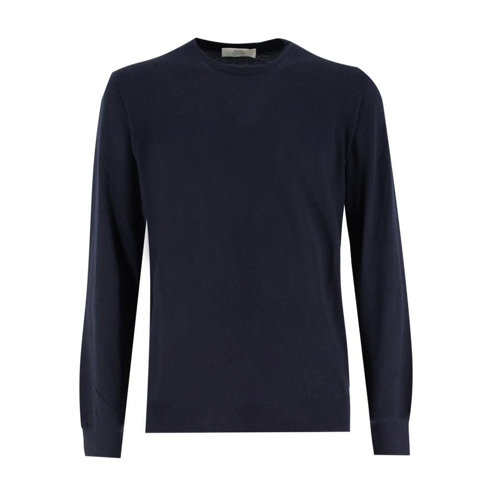 Mauro Ottaviani Elegant Crew Neck Sweater Blue Heren