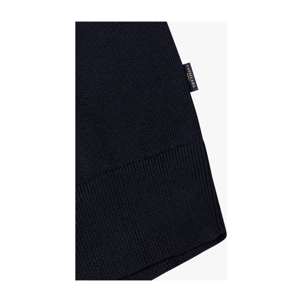 Cavallaro Turtle Neck Pullover Black Heren