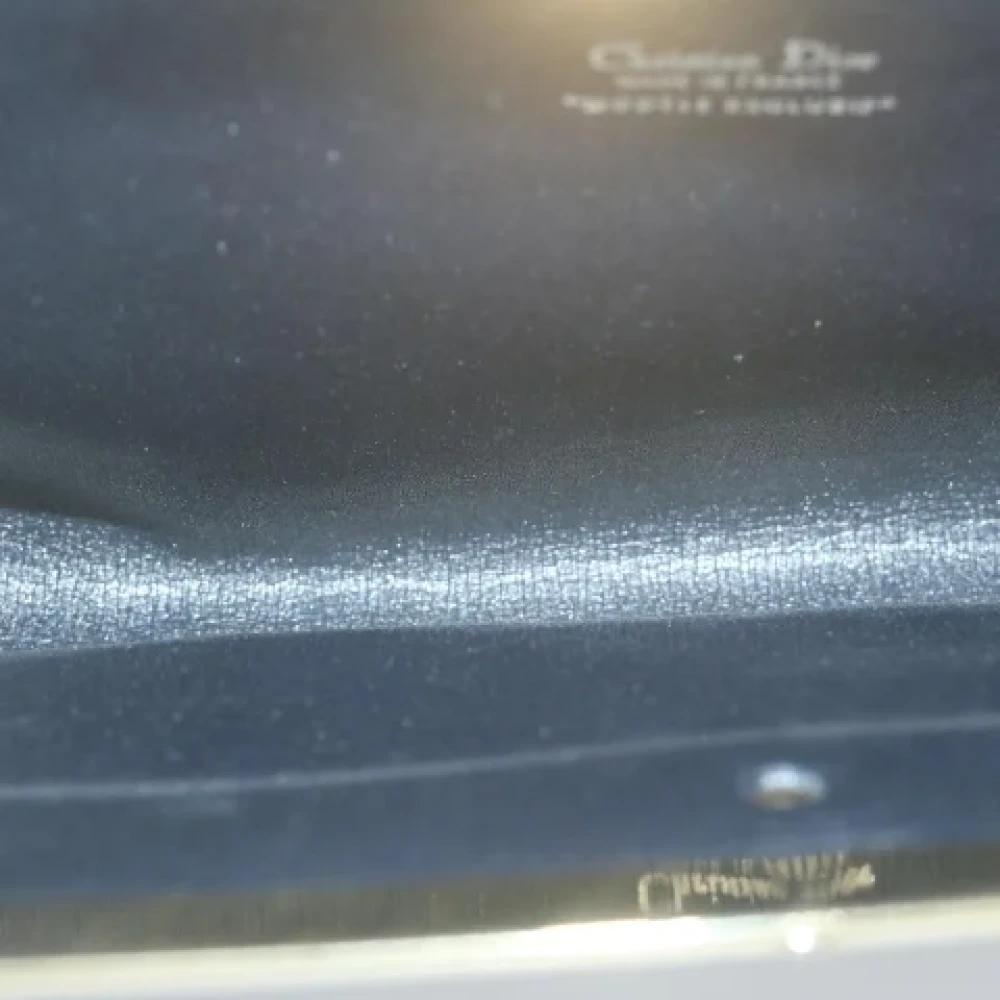 Dior Vintage Pre-owned Canvas clutches Blue Dames