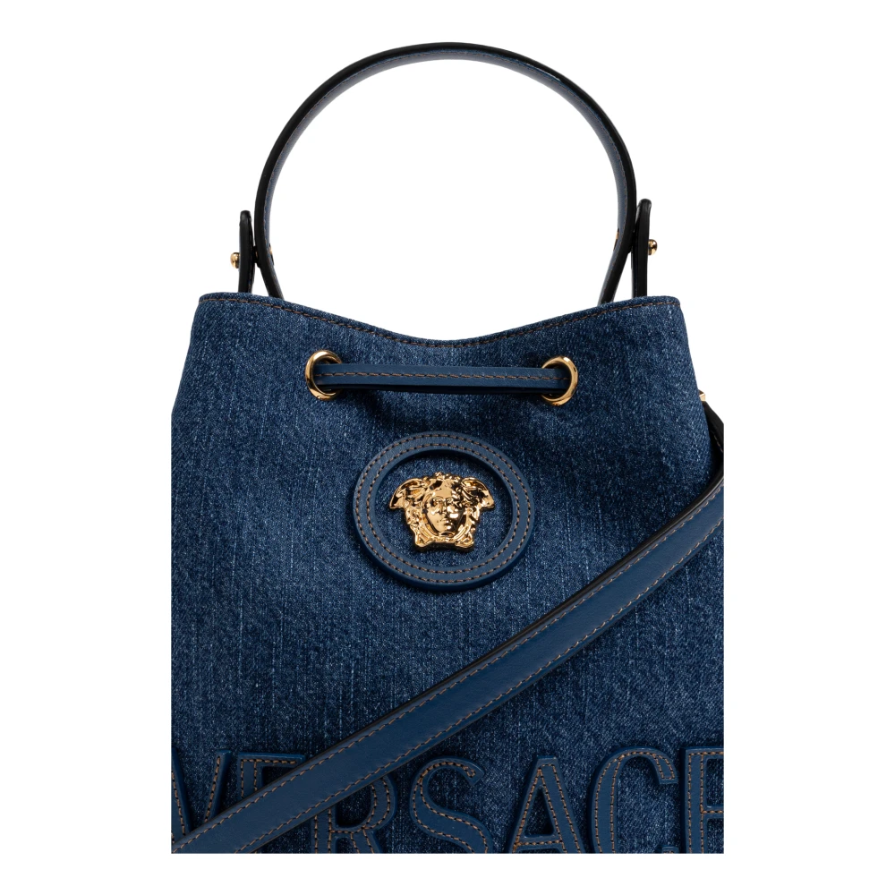 Versace La Medusa bucket tas Blue Dames