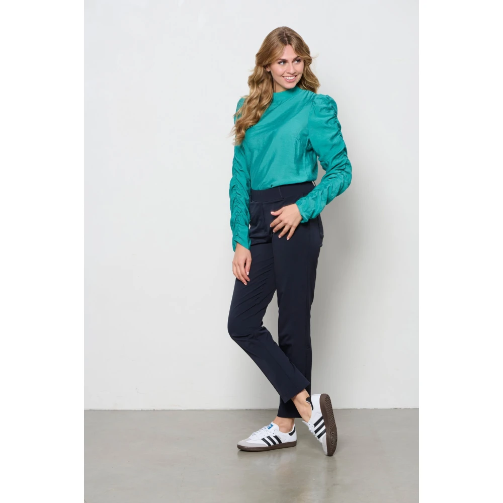 &Co Woman Slim Fit Broek Blue Dames